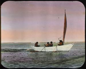 Image of Eskimos [Inuit] in Our Dory